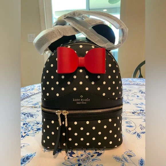Kate Spade New York Disney Minnie Mouse Backpack NEW WITH TAGS - Picture 4 of 8